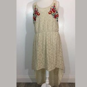 Xhilaration Embroidered Lace Dress sz XXL